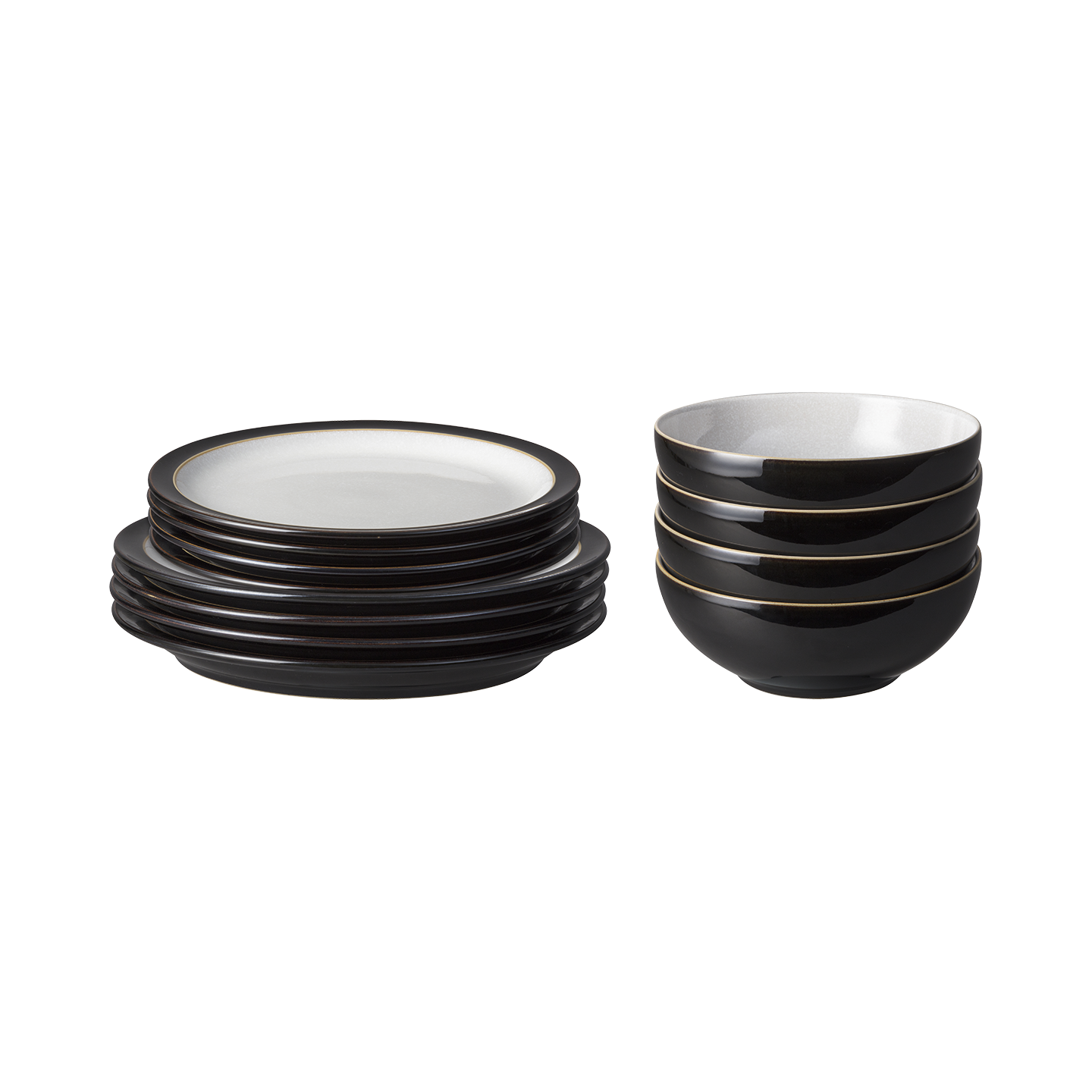 Elements Black 12 Piece Dinner Set