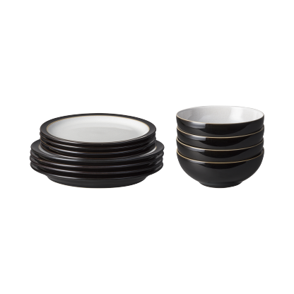 Elements Black 12 Piece Dinner Set