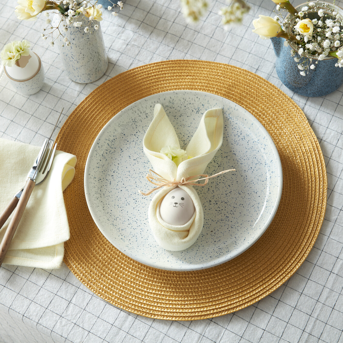 Studio Blue 4 Piece Coupe Medium Plate Set