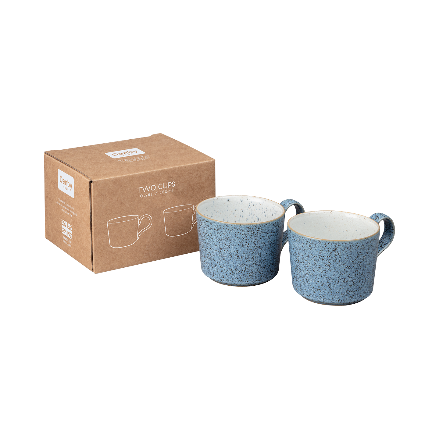 Studio Blue Brew Tea/Coffee Cups - Set Of 2