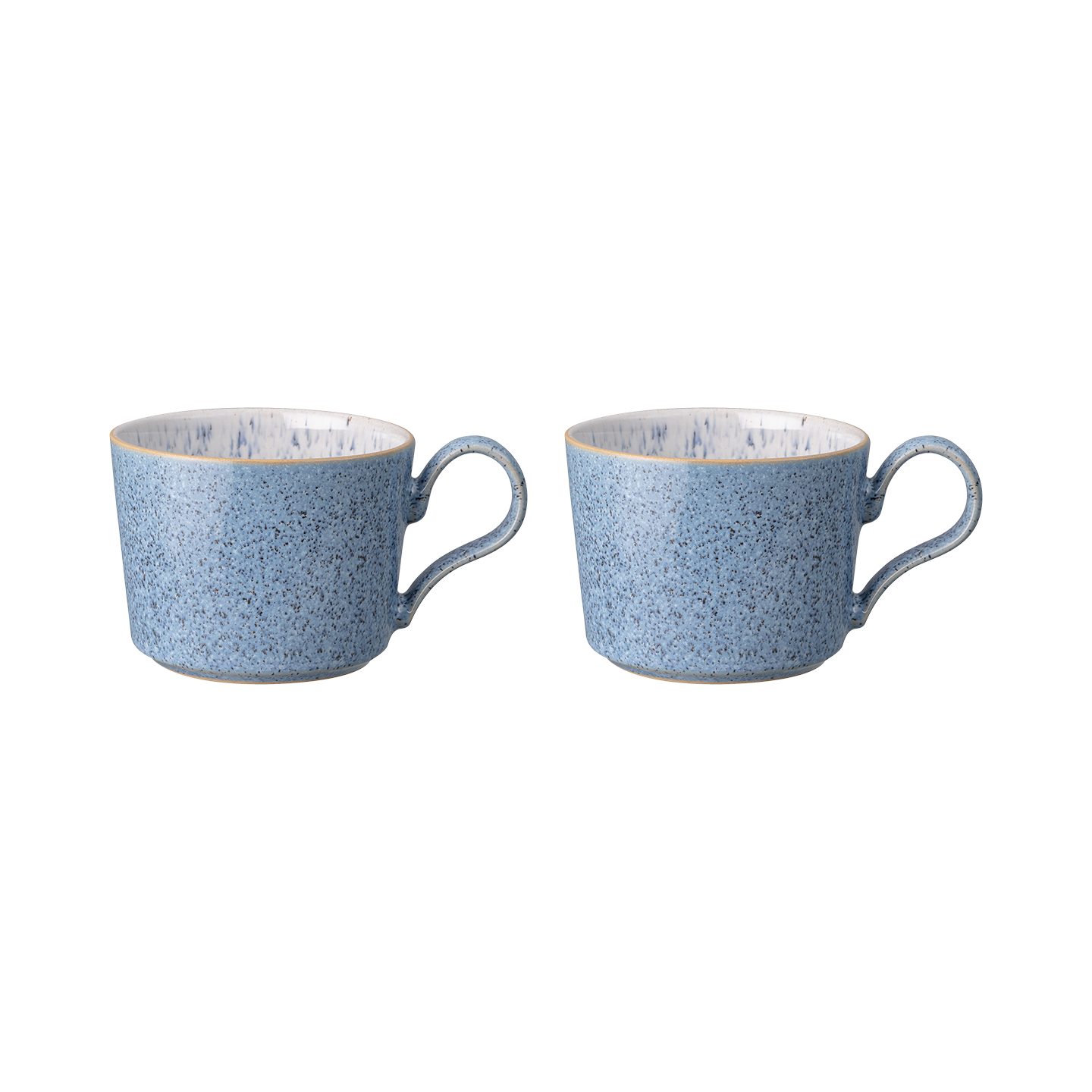 Studio Blue Flint Brew Set Of Two Tea / Coffee Cups (D2c)