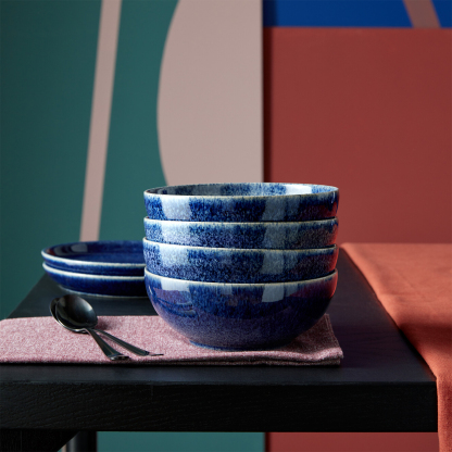 Studio Blue Cobalt Cereal Bowls - Set Of 4