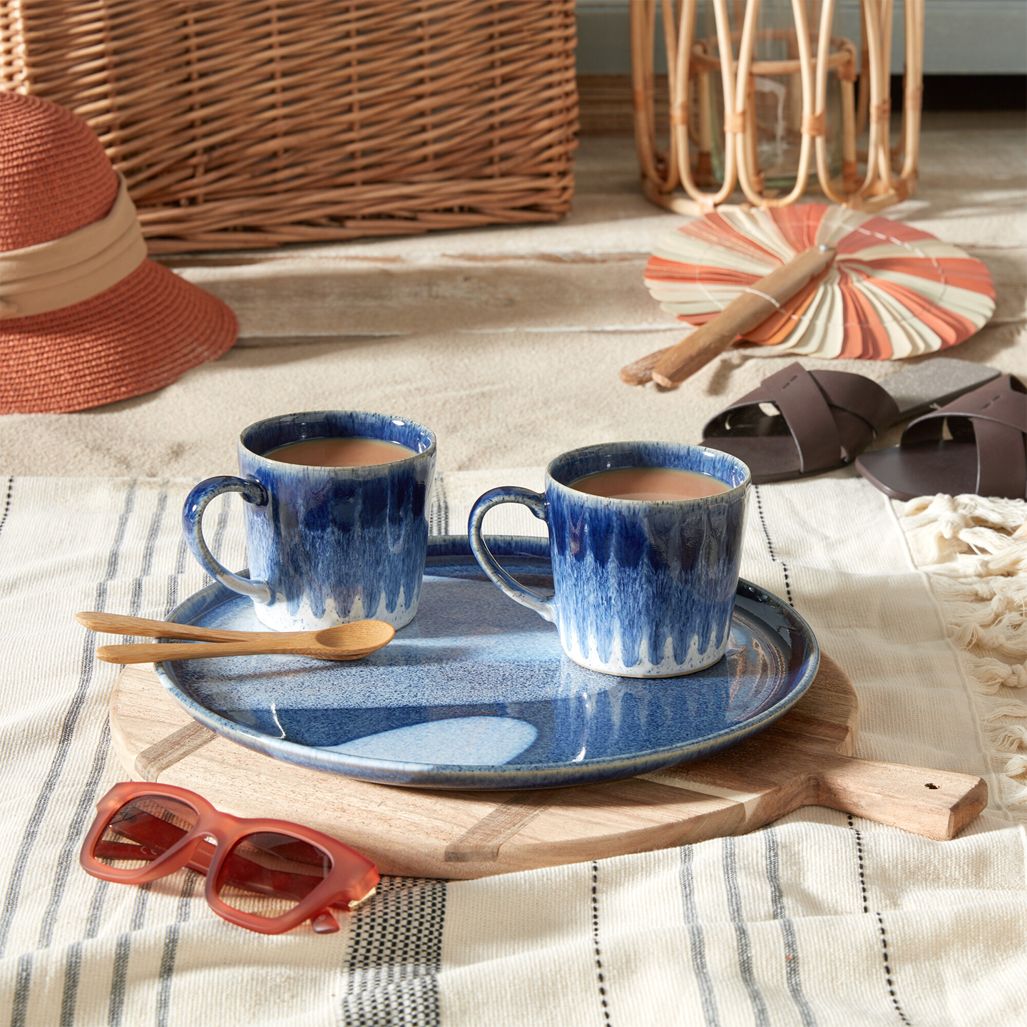 Studio Blue Accent Mug 2 Piece Set