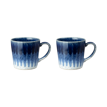 Studio Blue Accent Mugs - Set Of 2