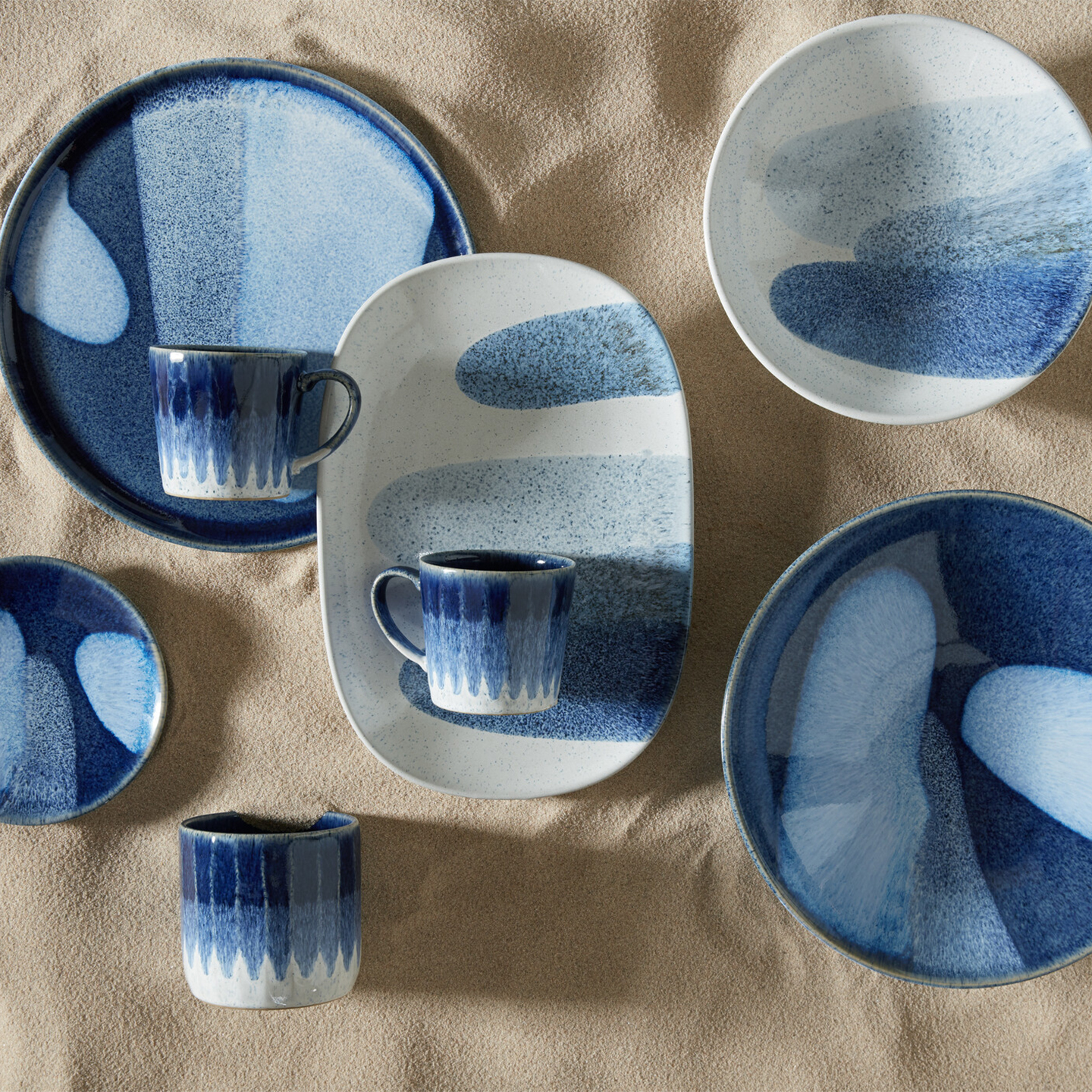 Studio Blue Accent Mug 2 Piece Set