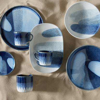 Studio Blue Accent Mug 2 Piece Set