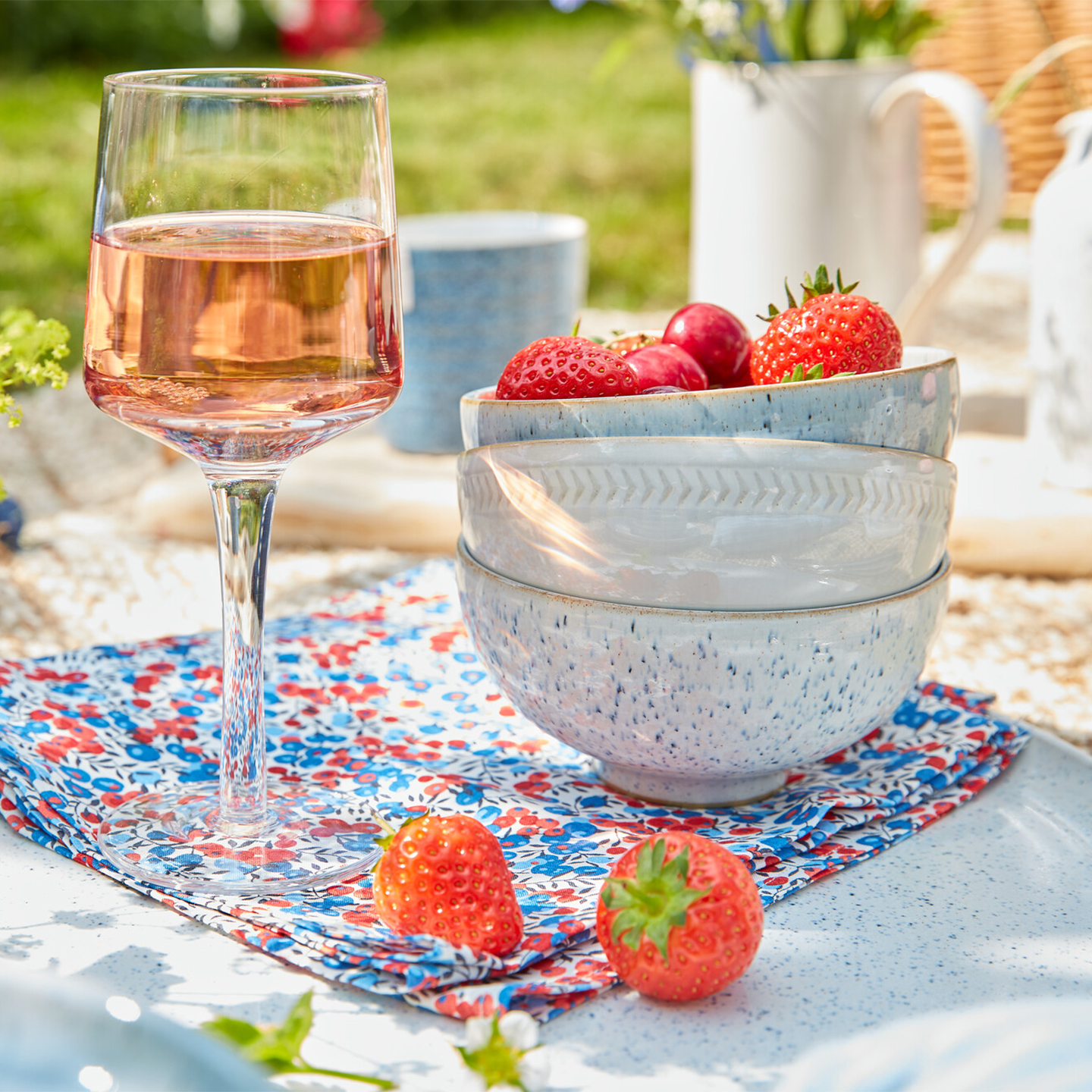 Studio Blue Set Of 4 Rice Bowls