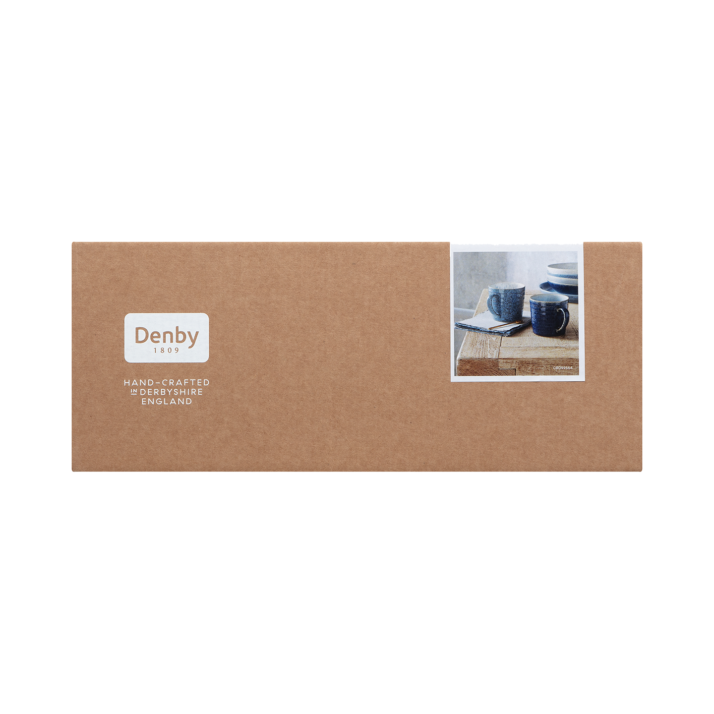 Studio Blue Ridged Mugs - Set Of 2