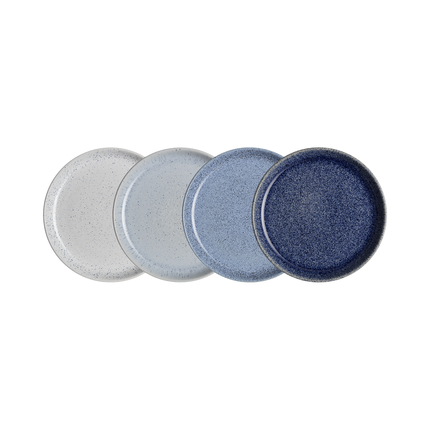 Studio Blue 4 Piece Coupe Medium Plate Set