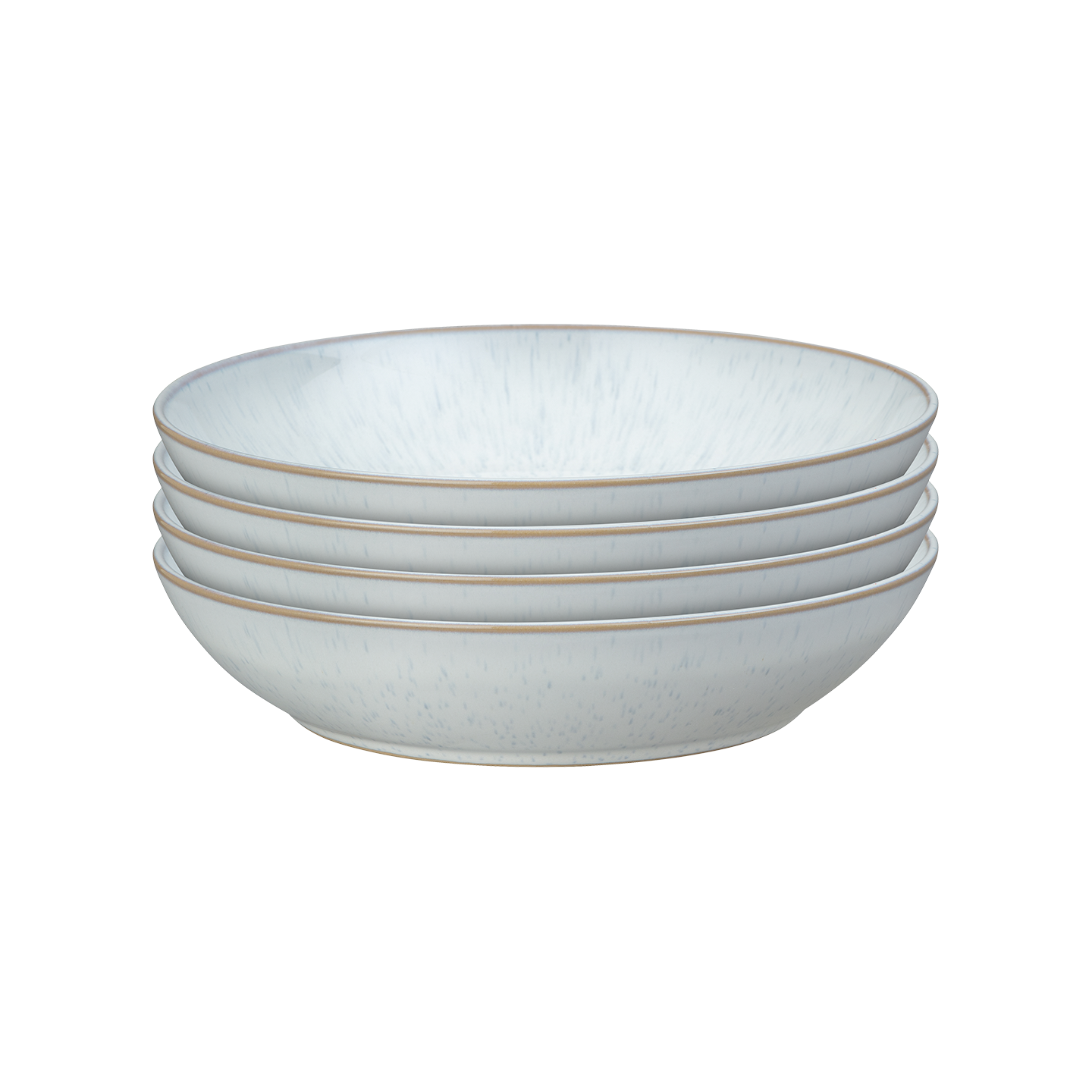 White Speckle Pasta Bowls - Set Of 4