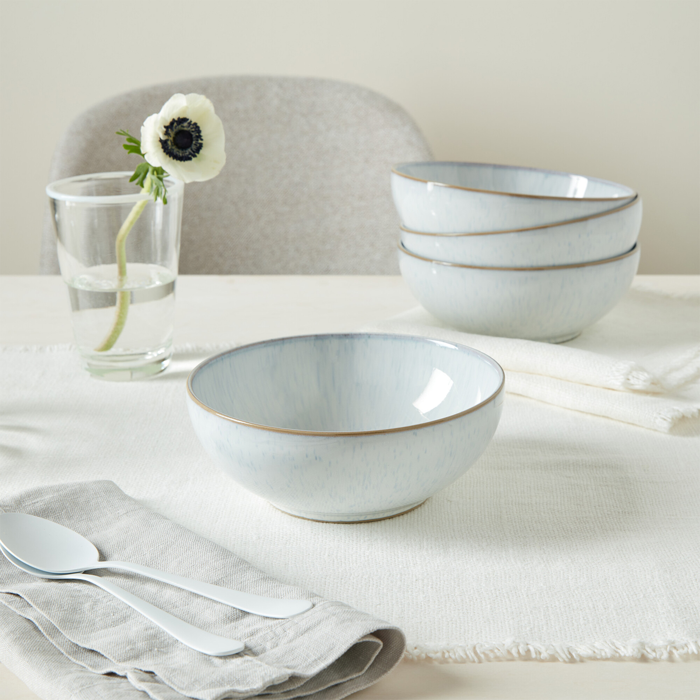 White Speckle 12 Piece Dinner Set