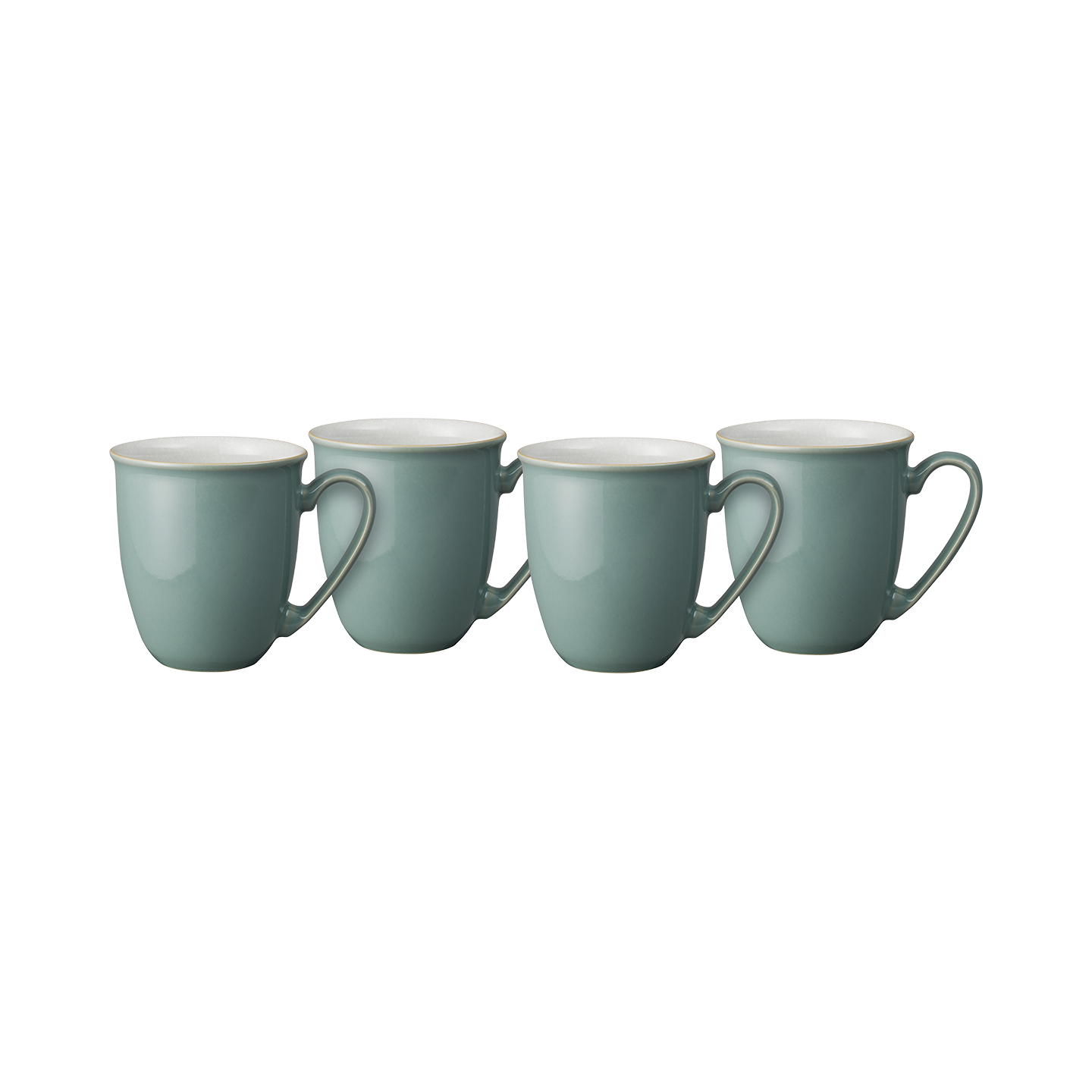 Elements Fern Green Coffee Beaker/Mugs - Set Of 4