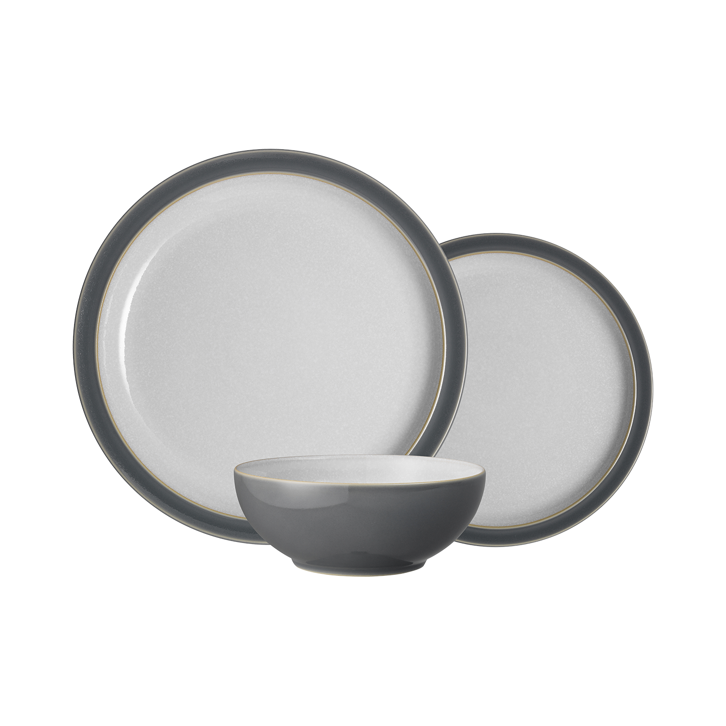 Elements Fossil Grey 12 Piece Dinner Set