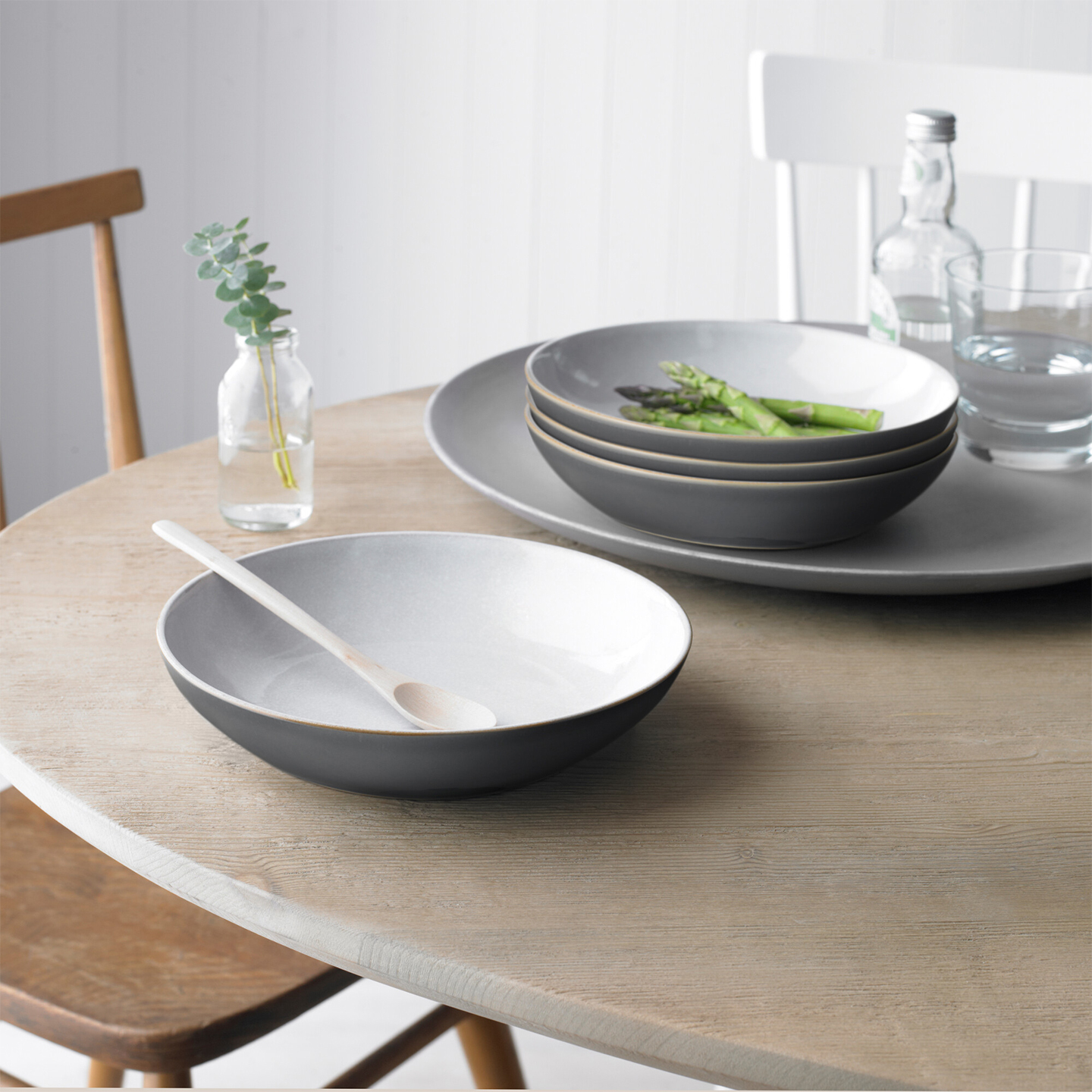 Elements Fossil Grey Pasta Bowl Set