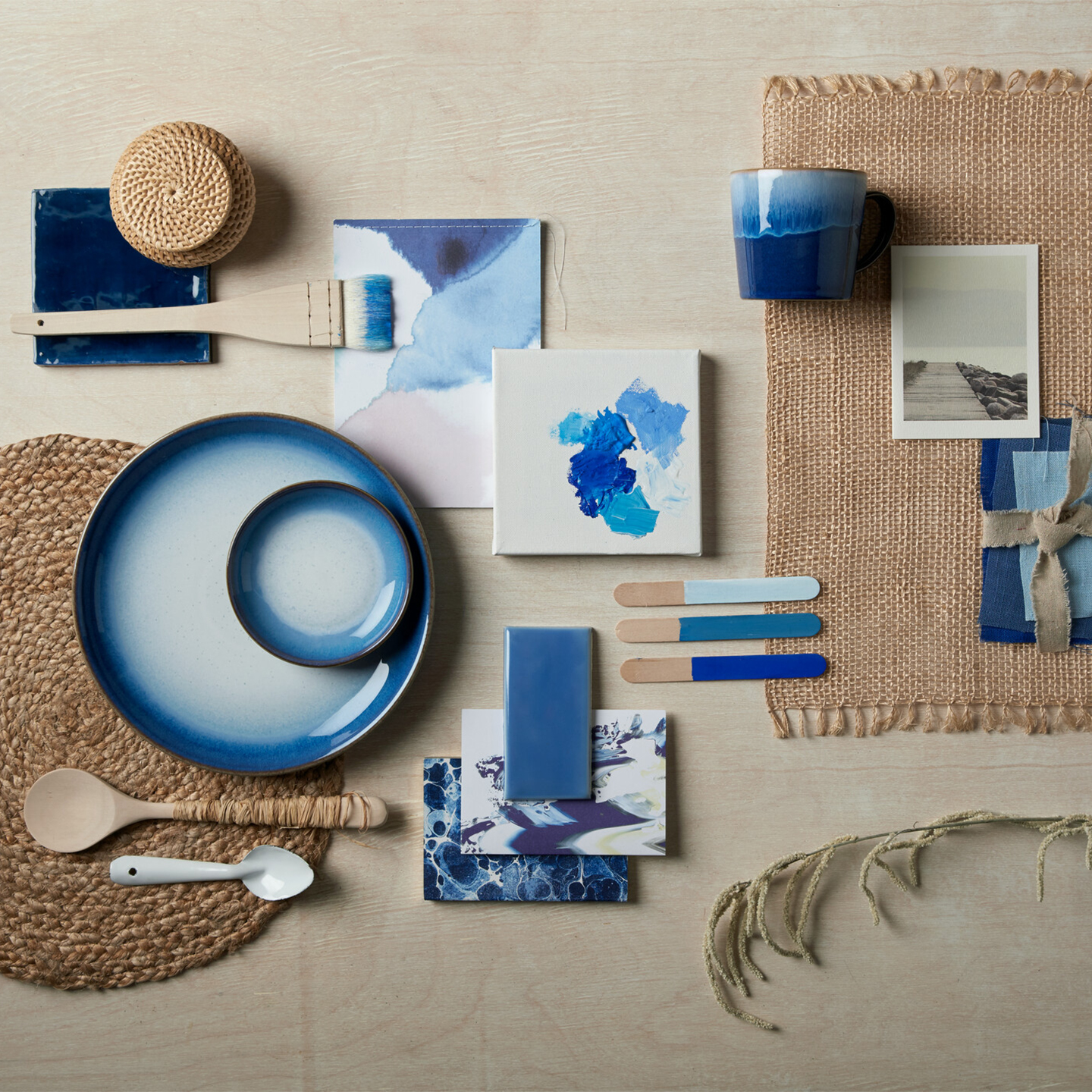 Blue Haze Coupe Dinner Plate