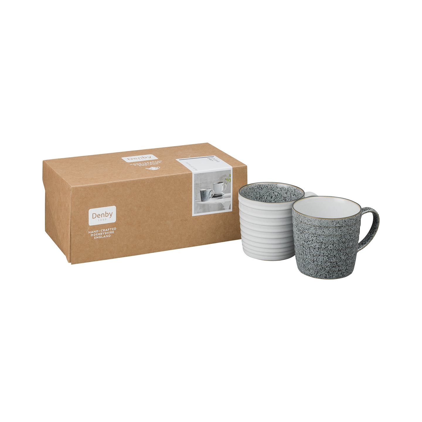 Studio Grey 2 Piece Ridged Mug Set