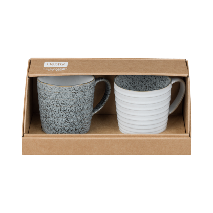 Studio Grey 2 Piece Ridged Mug Set