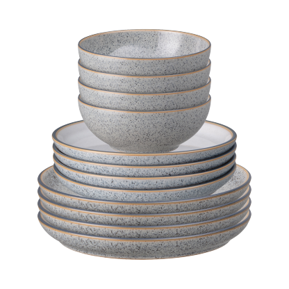 Studio Grey And White 12 Piece Dinnerware Set