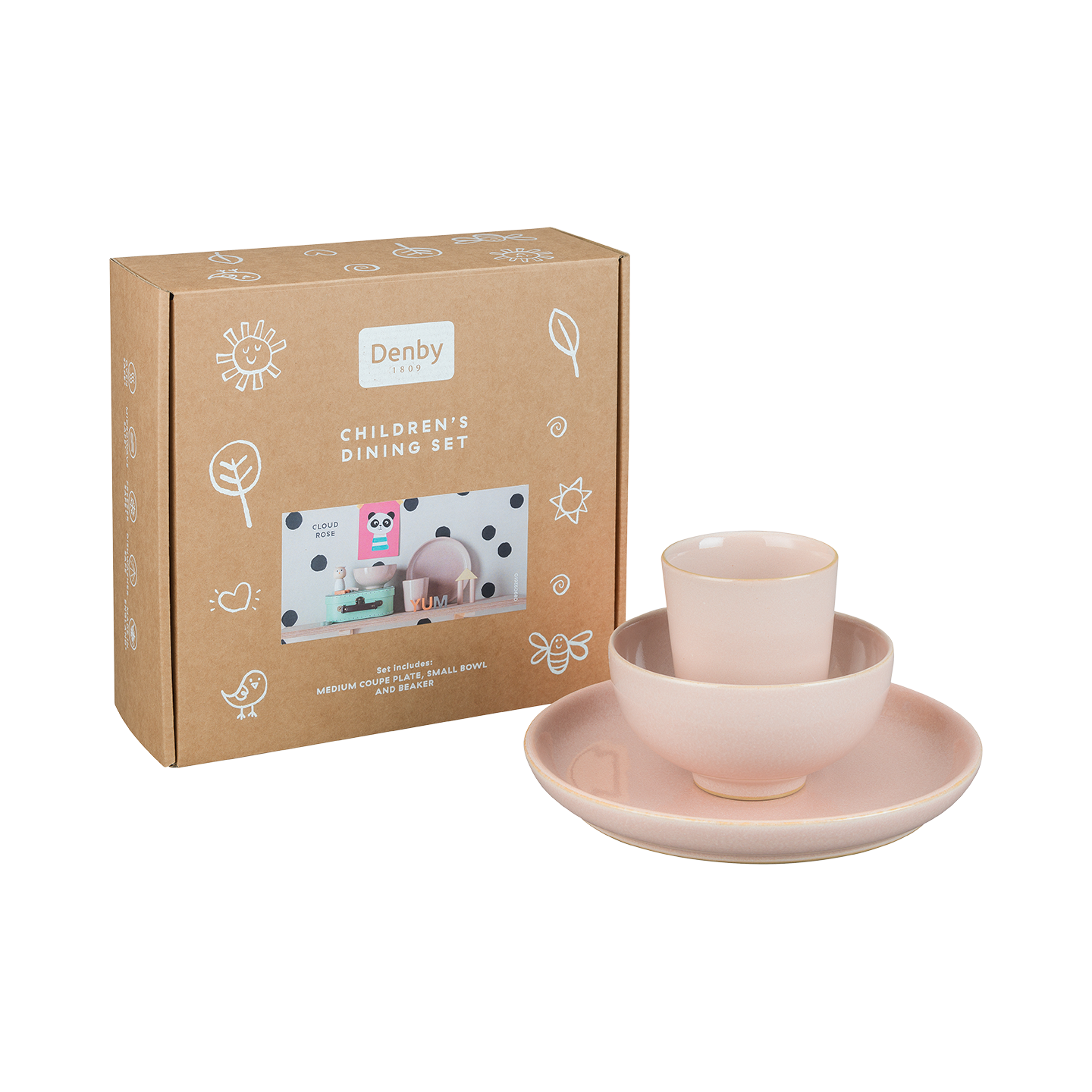 Heritage Cloud Rose Children'S Dining Set