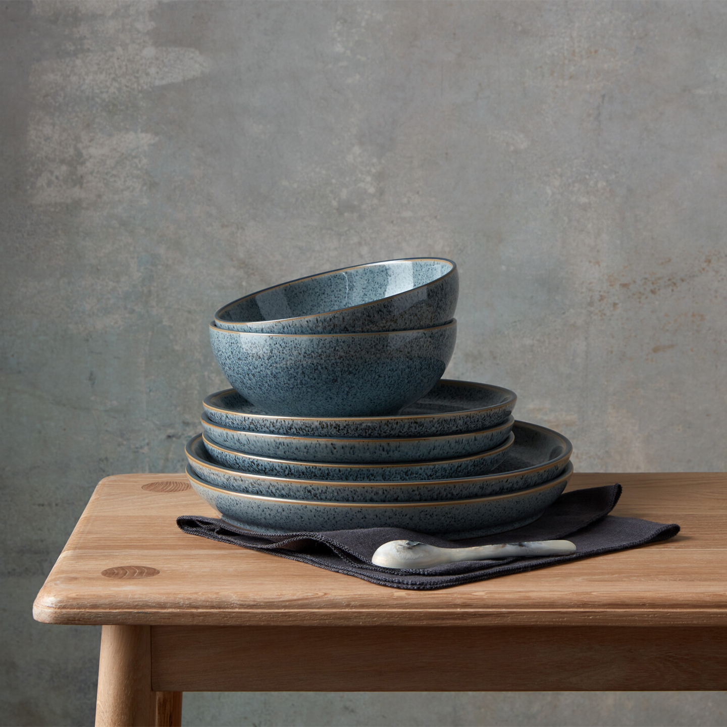 Dark Grey Speckle Cereal Bowl