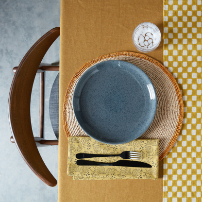 Dark Grey Speckle Coupe Dinner Plate