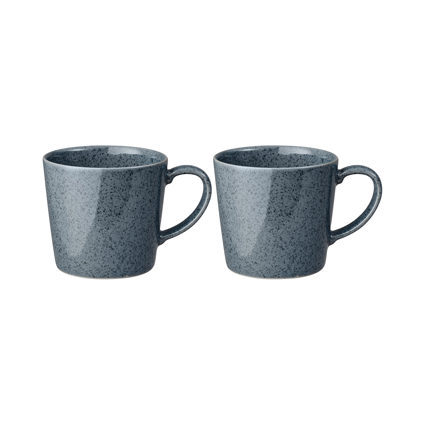 Dark Grey Speckle Mugs - Set Of 2