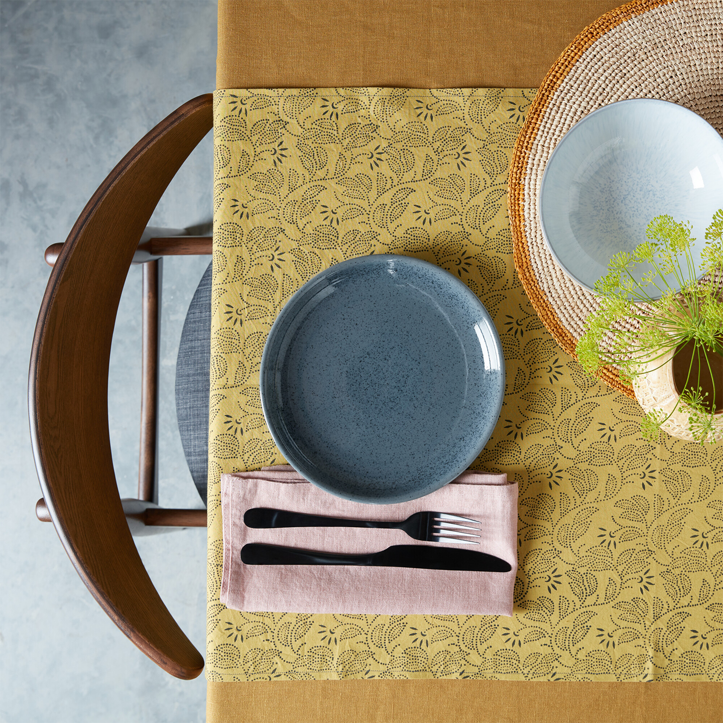 Dark Grey Speckle 12Pc Tableware Set