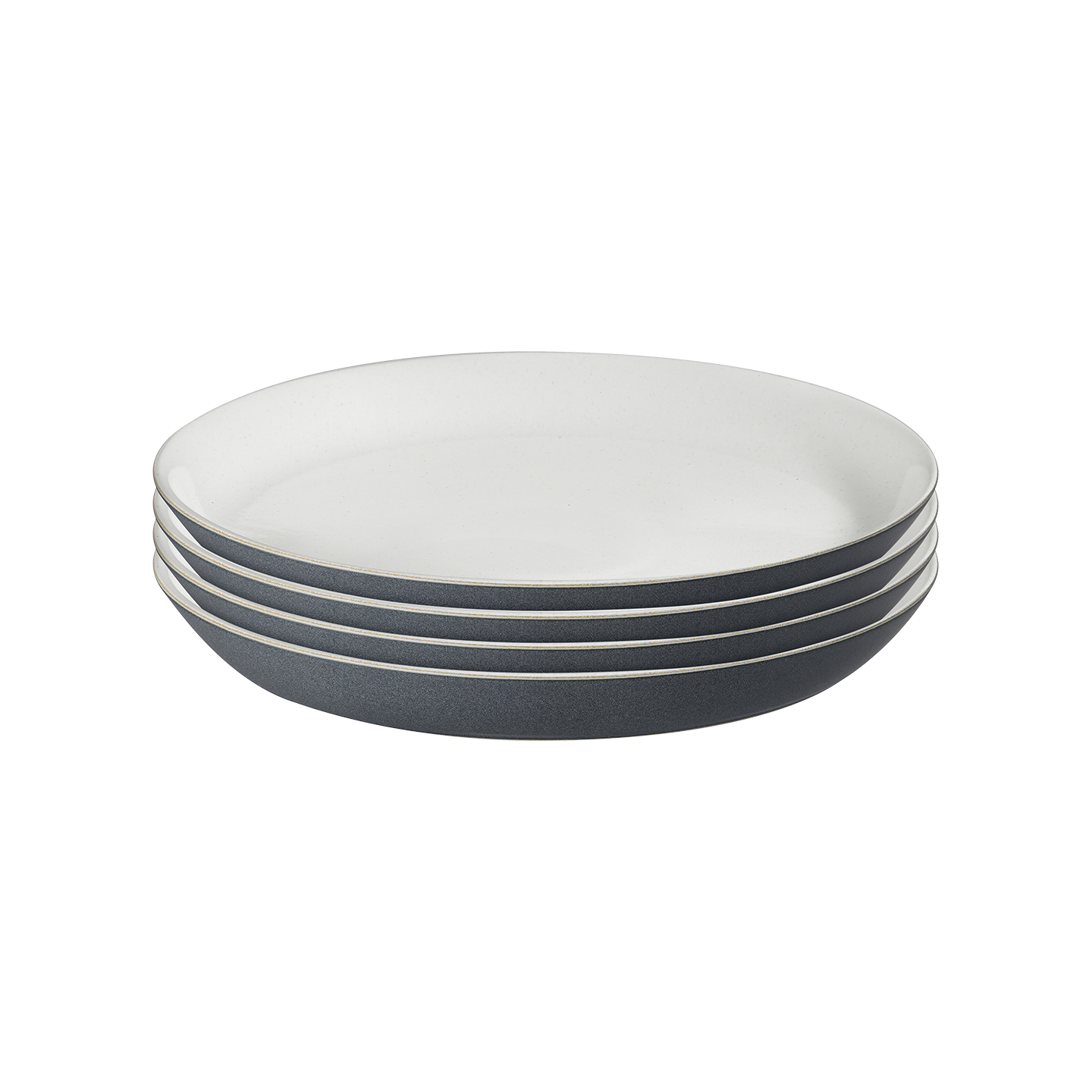 Impression Charcoal Blue Dinner Plates - Set Of 4