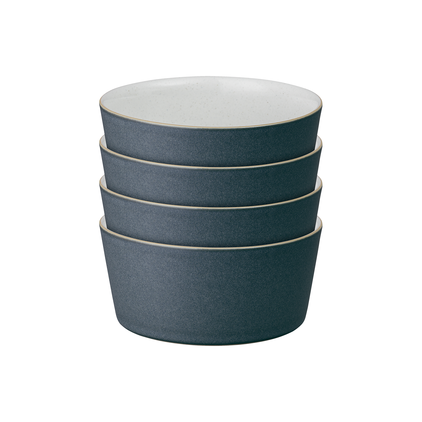 Impression Charcoal Blue Straight Rice Bowls - Set Of 4