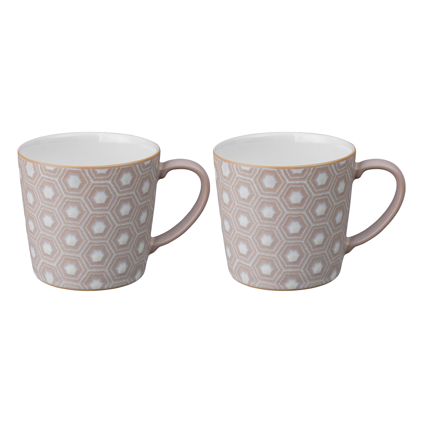 Impression Pink Set Of 2 Accent Large Mugs