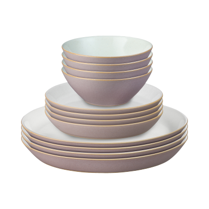 Impression Pink 12 Piece Dinner Set