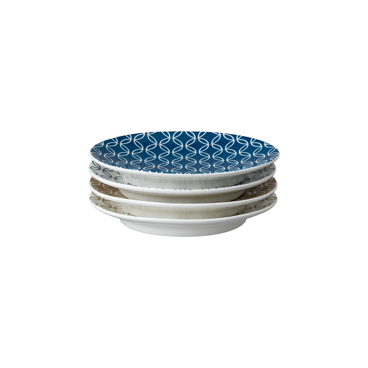 Modern Deco Small Plates - Set Of 4