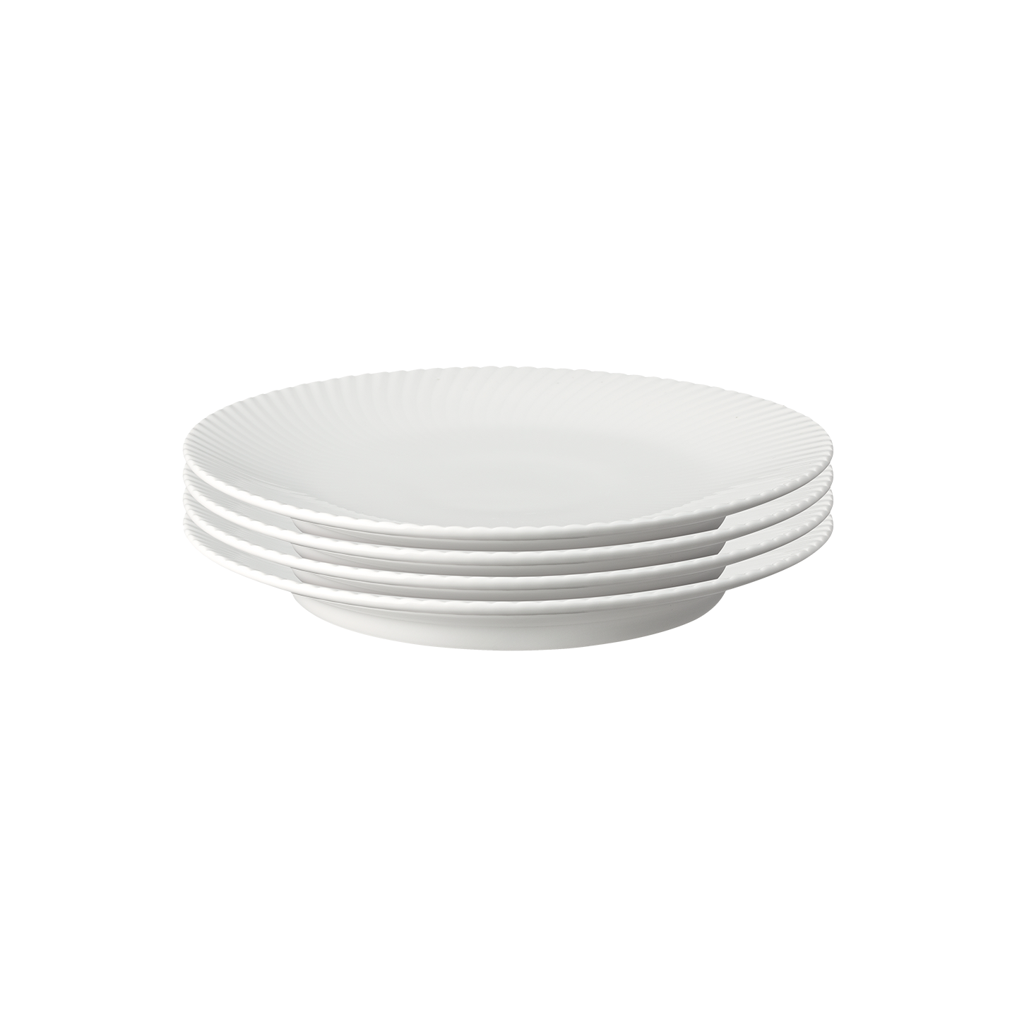 Arc White Medium Plates - Set Of 4