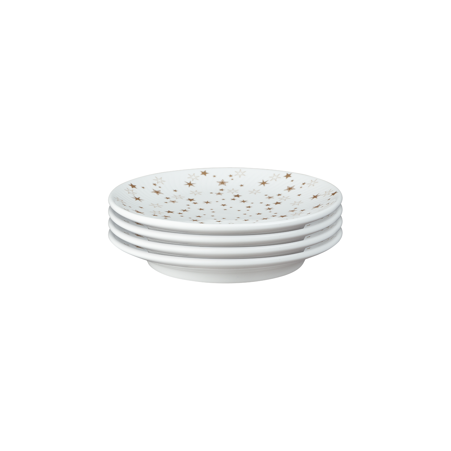 Arc White Stars Small Plates - Set Of 4