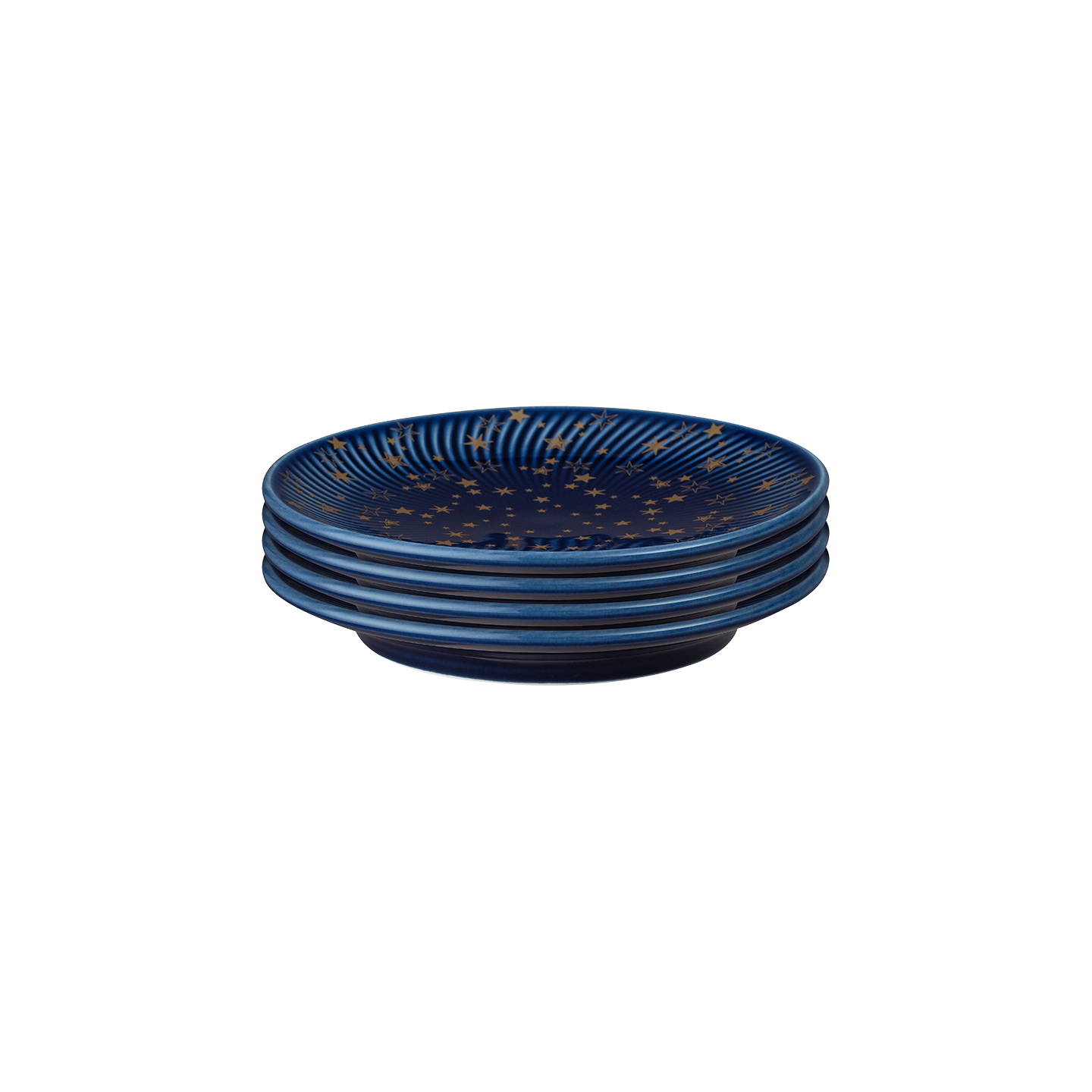 Arc Blue Stars Small Plates - Set Of 4