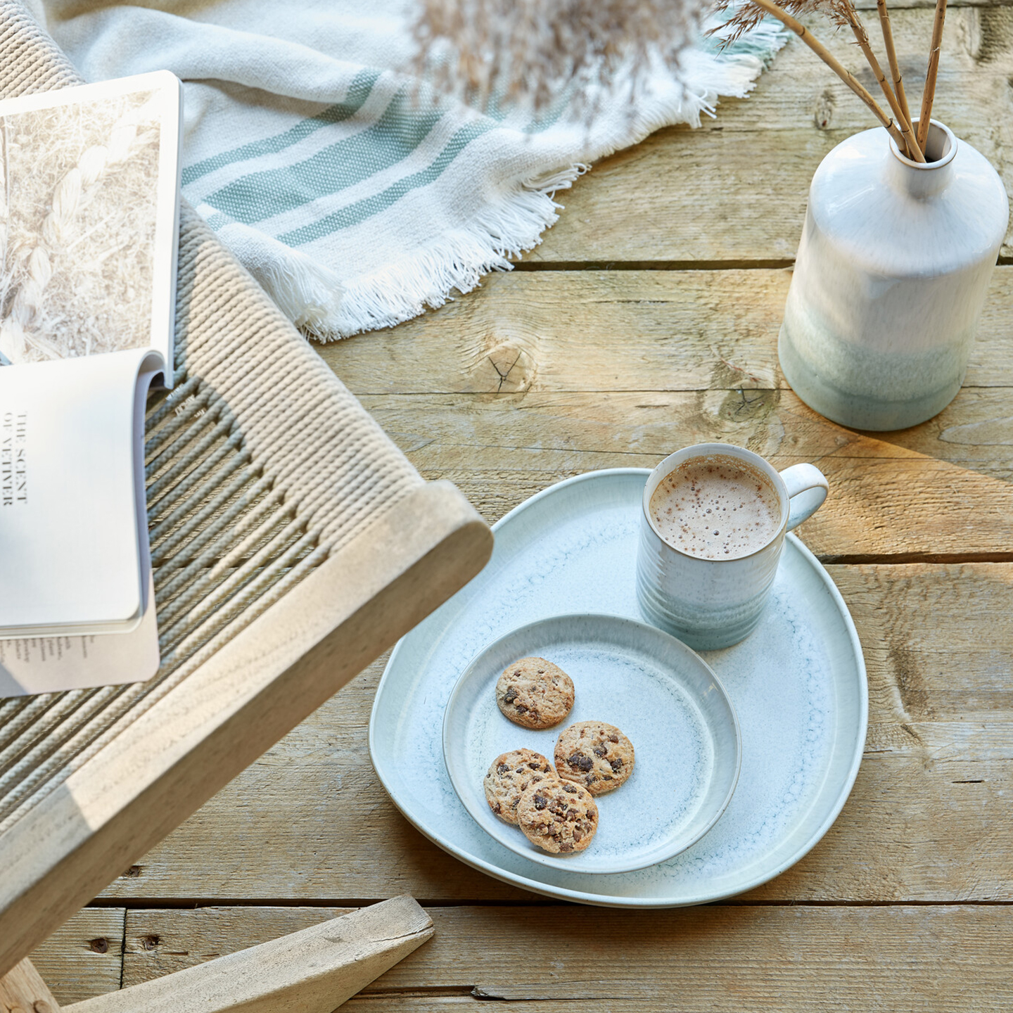 Kiln Green Medium Plates - Set Of 4