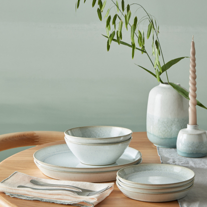 Kiln Green Dinner Plates - Set Of 4