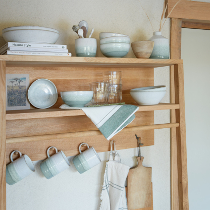 Kiln Green Ridged Mug