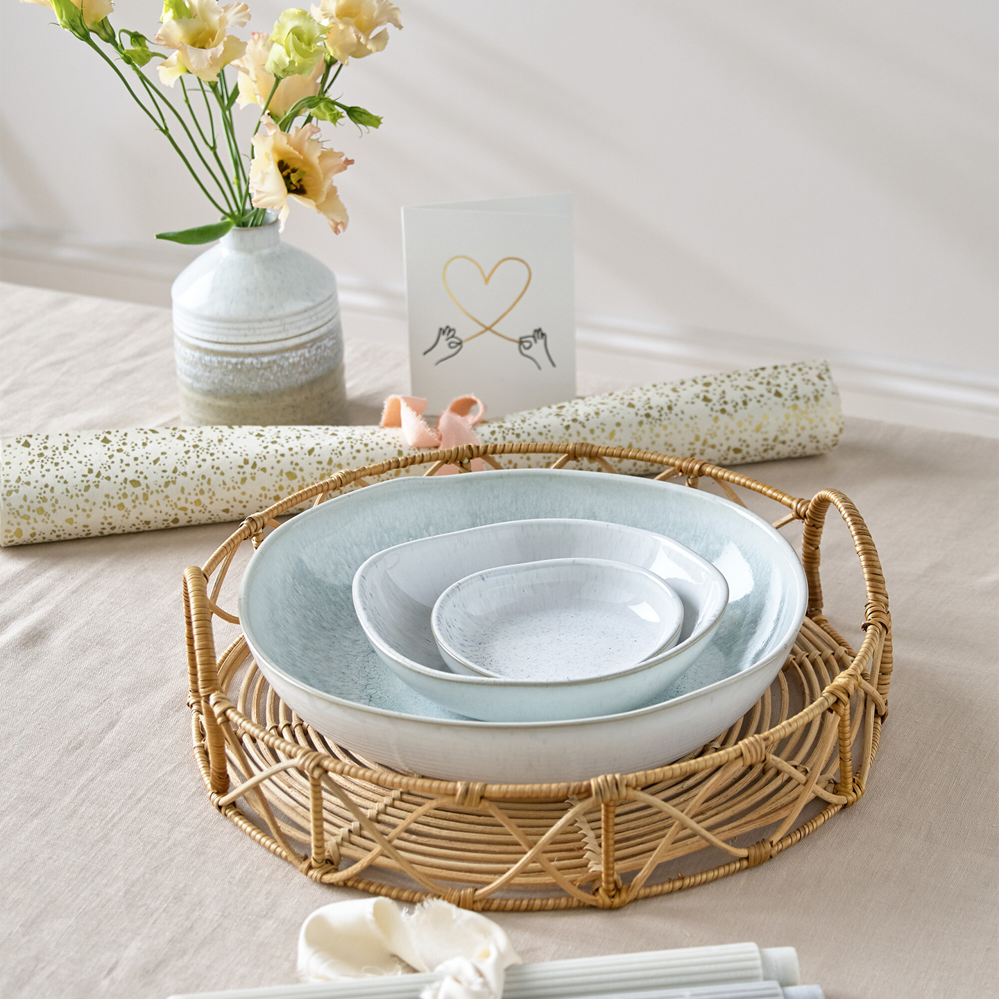 Kiln Green Large Organic Dish