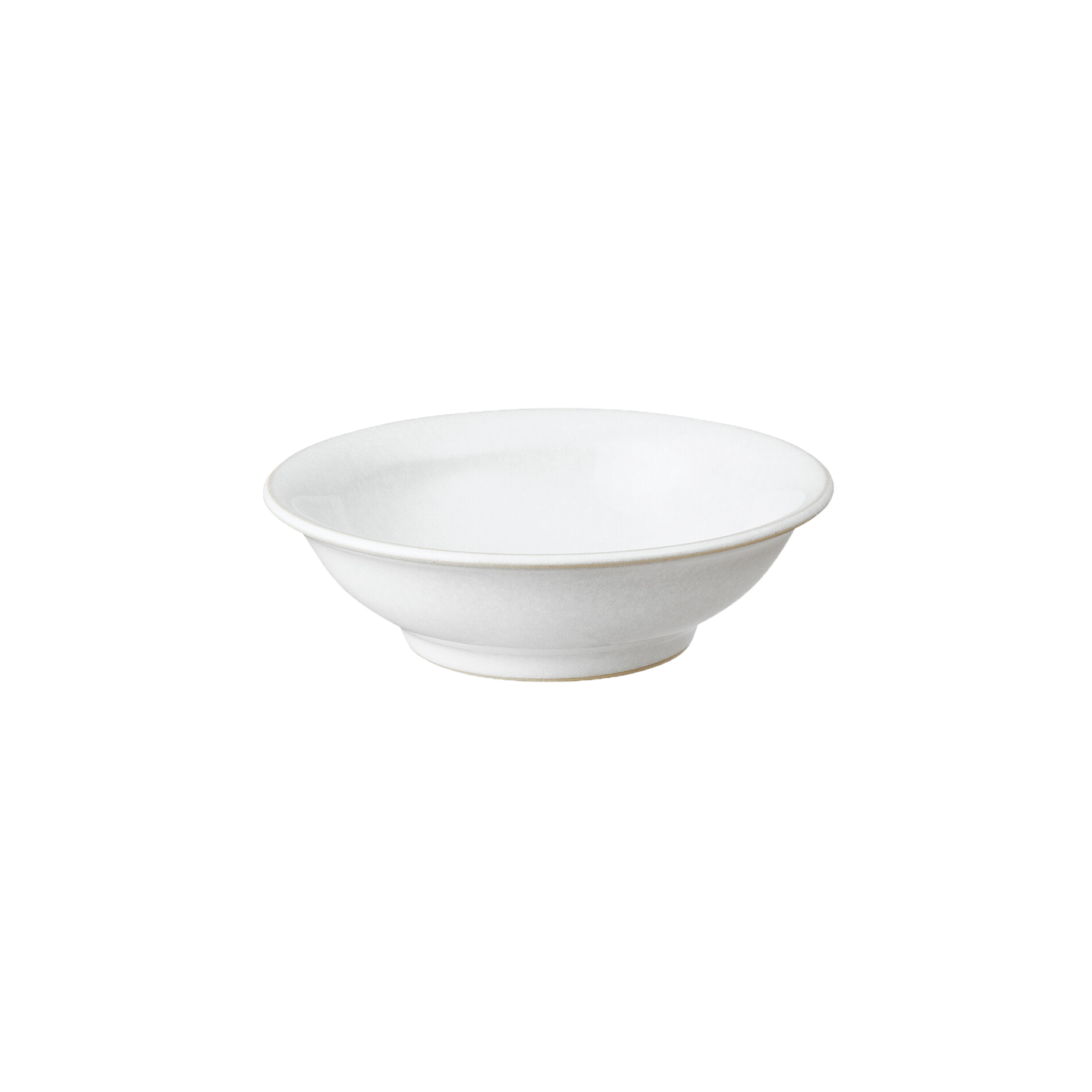 Elements Stone White Small Shallow Bowl