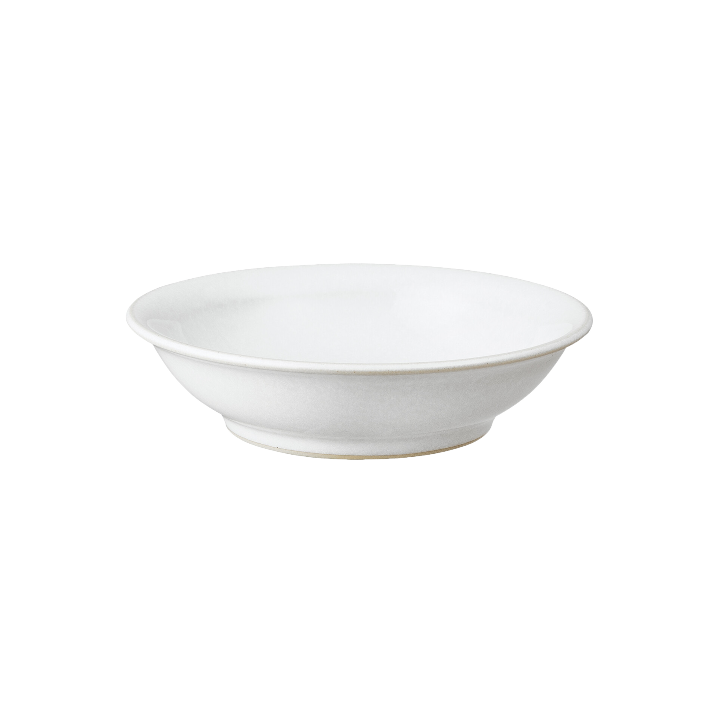 Elements Stone White Medium Shallow Bowl