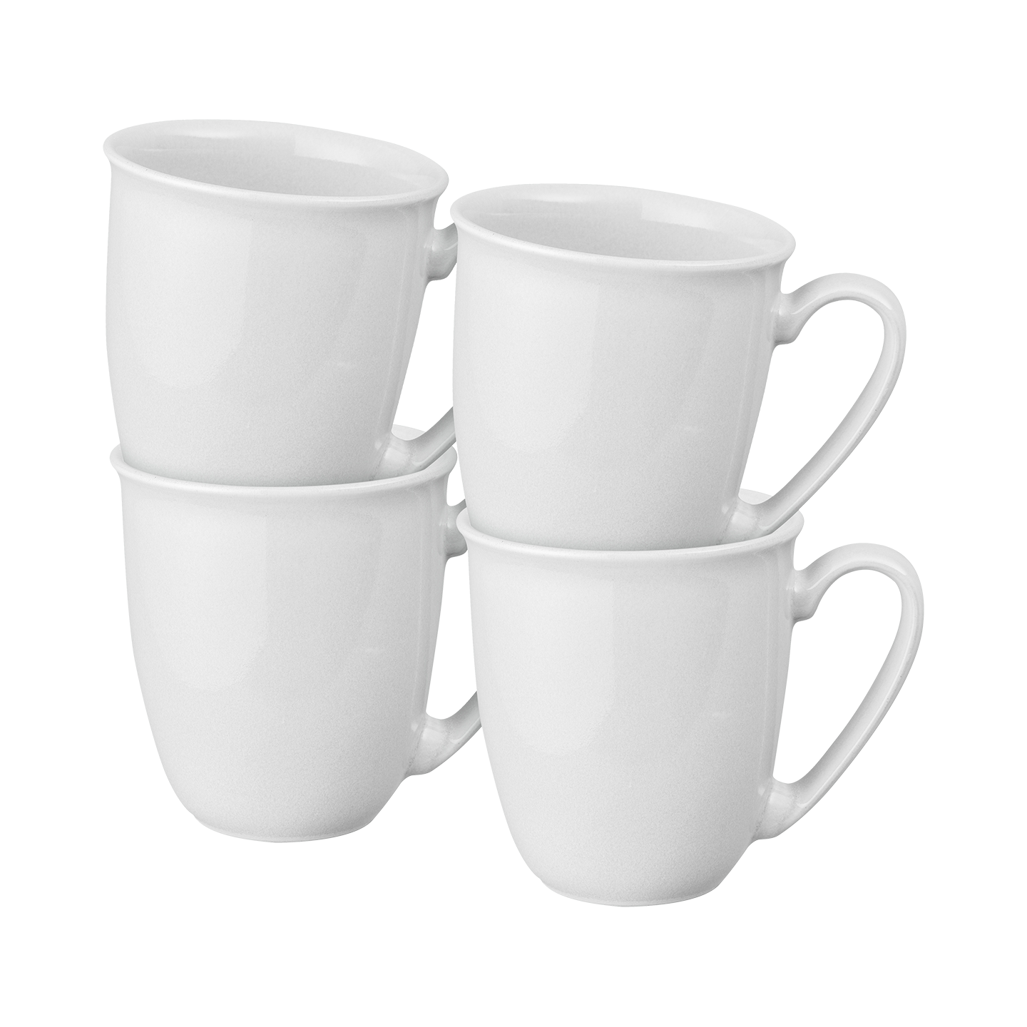 Elements Stone White Coffee Beaker/Mug - Set Of 4