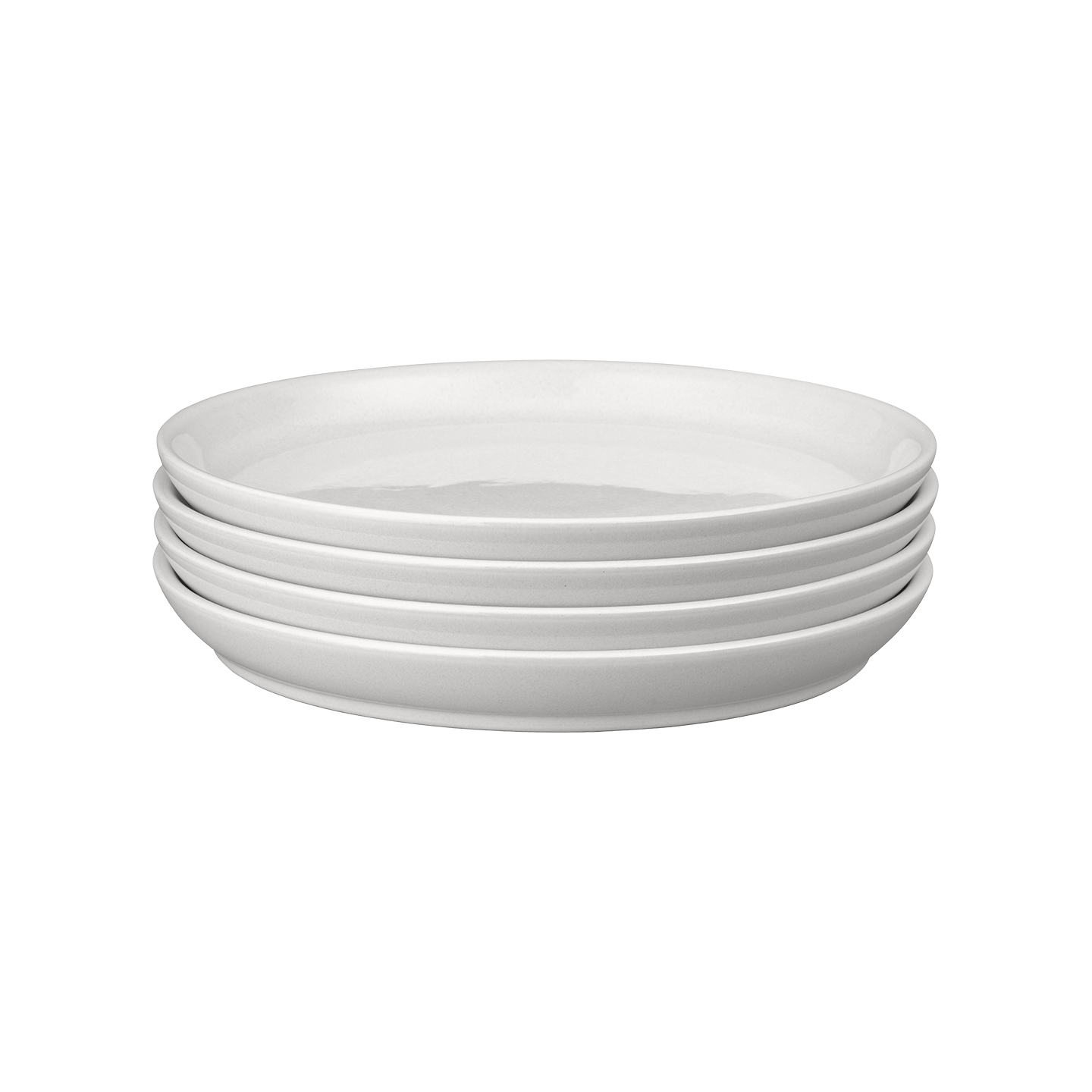 Elements Stone White Coupe Dinner Plates - Set Of 4