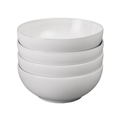Elements Stone White Coupe Cereal Bowls - Set Of 4