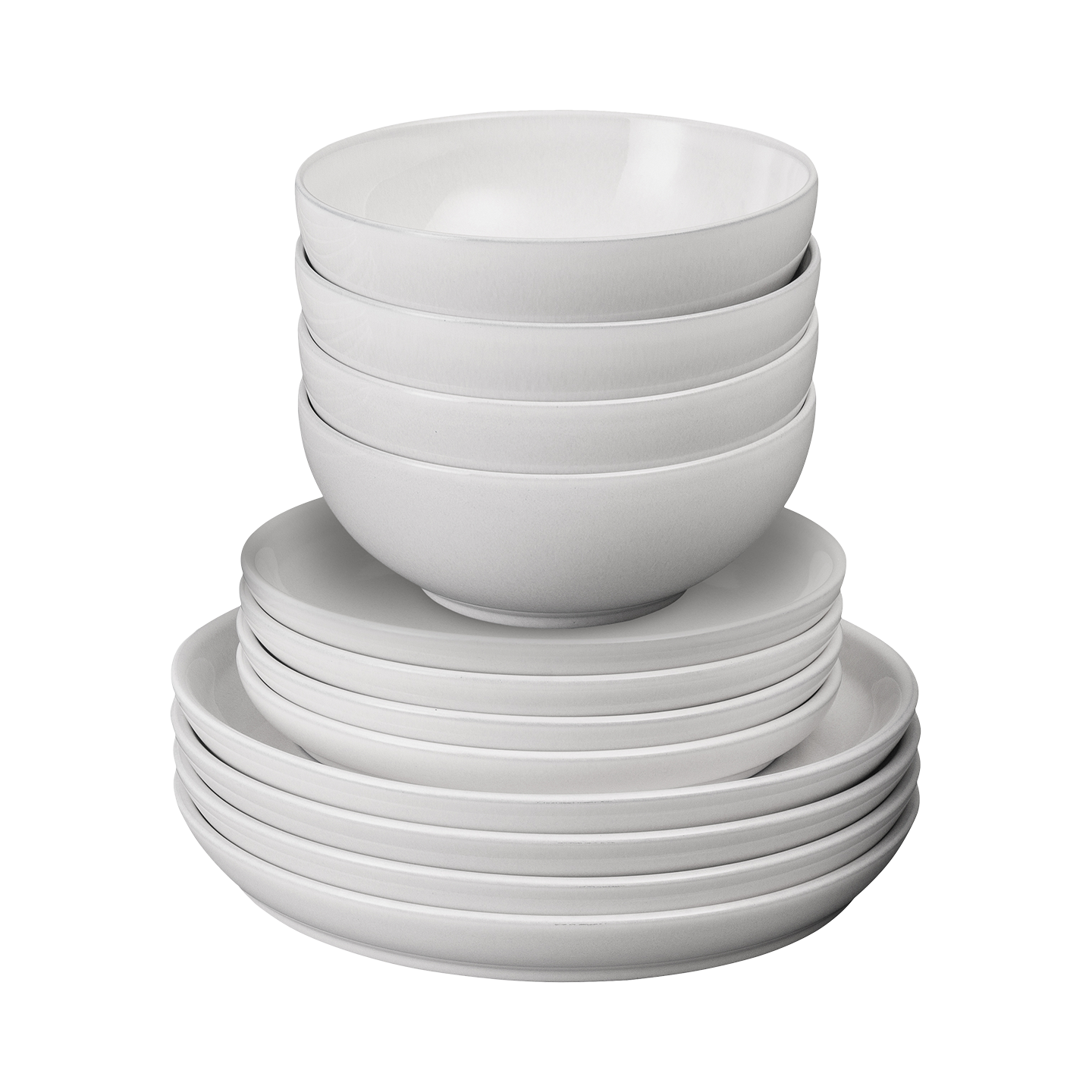 Elements Stone White 12 Piece Dinner Set