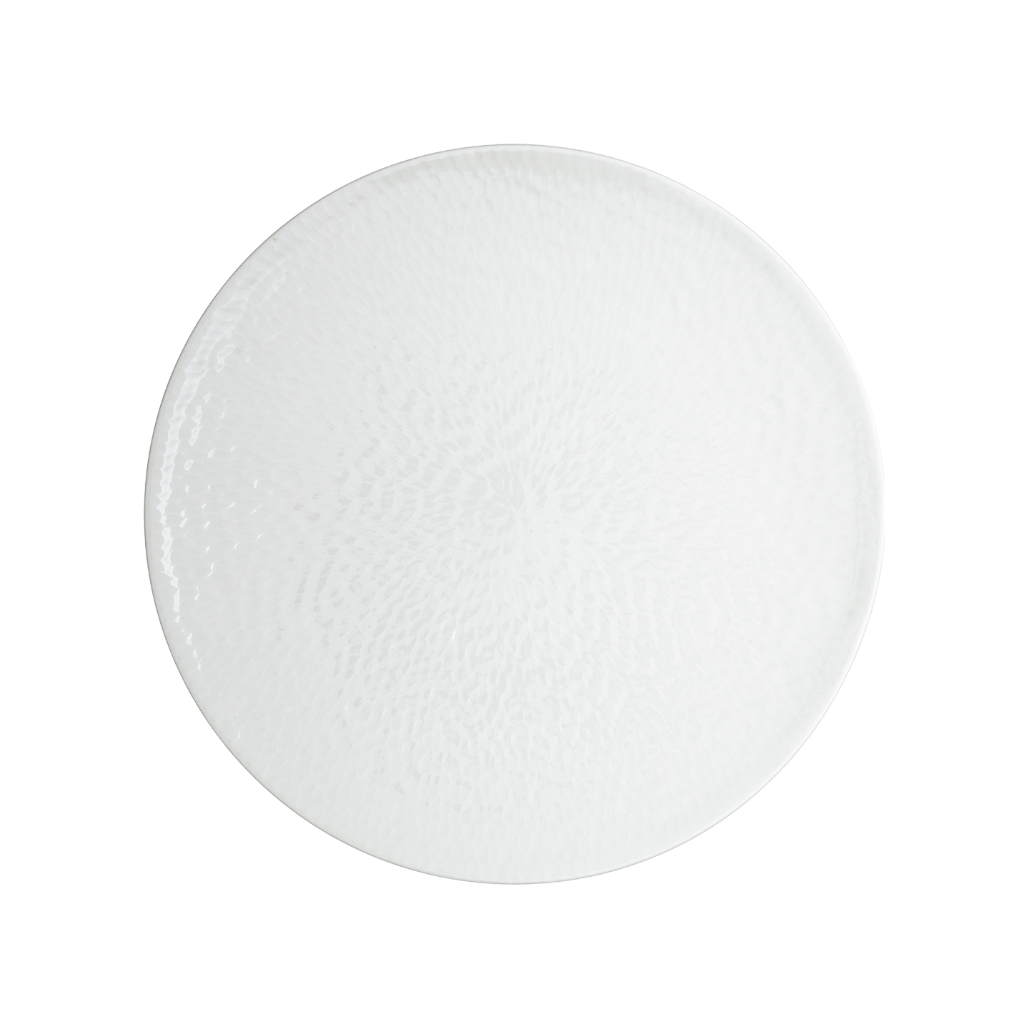 Carve White Dinner Plate