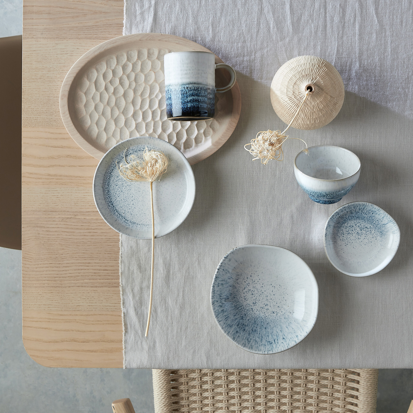 Kiln Blue Medium Organic Dish