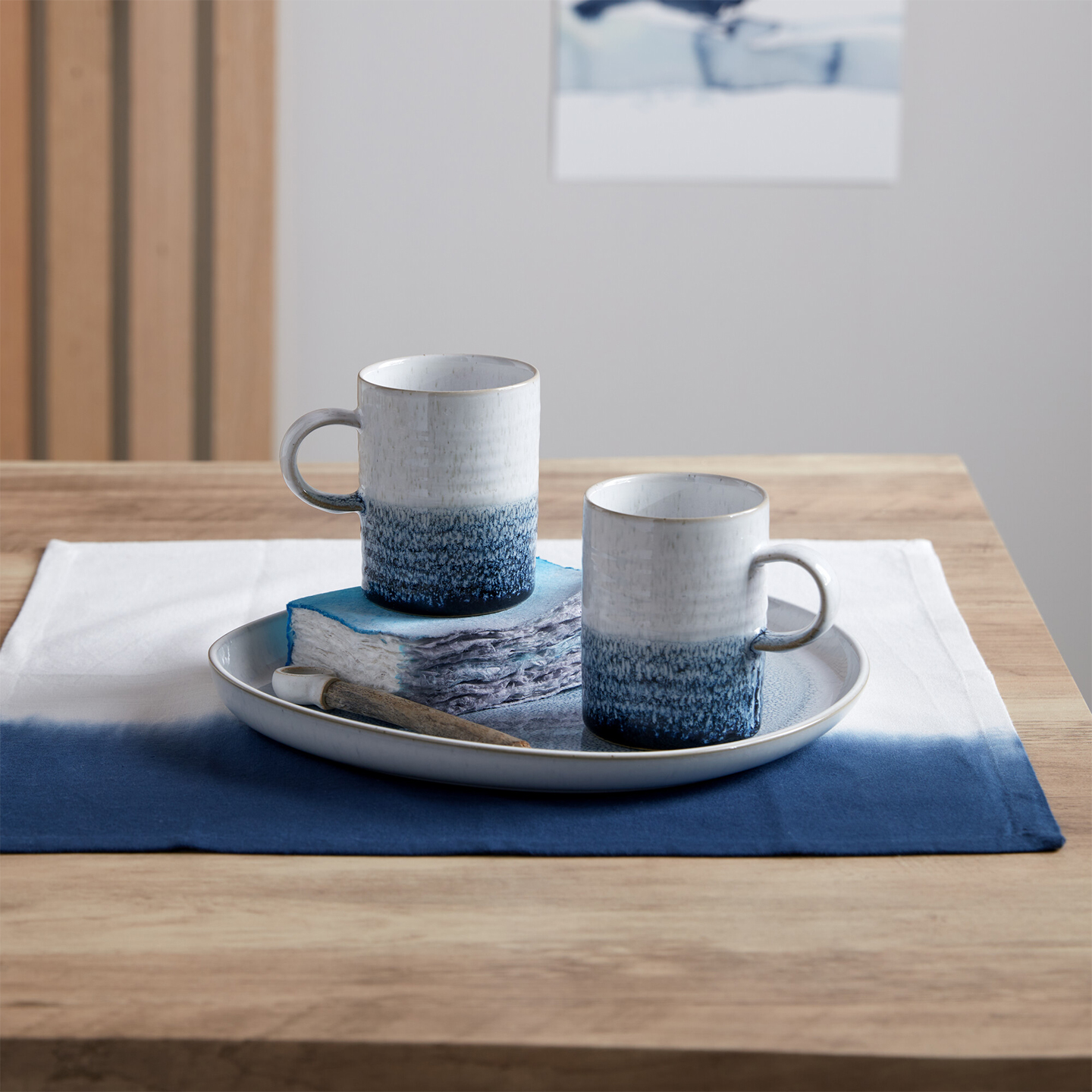 Kiln Blue Organic Platter