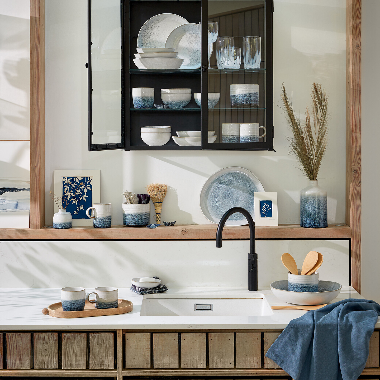 Kiln Blue Organic Platter