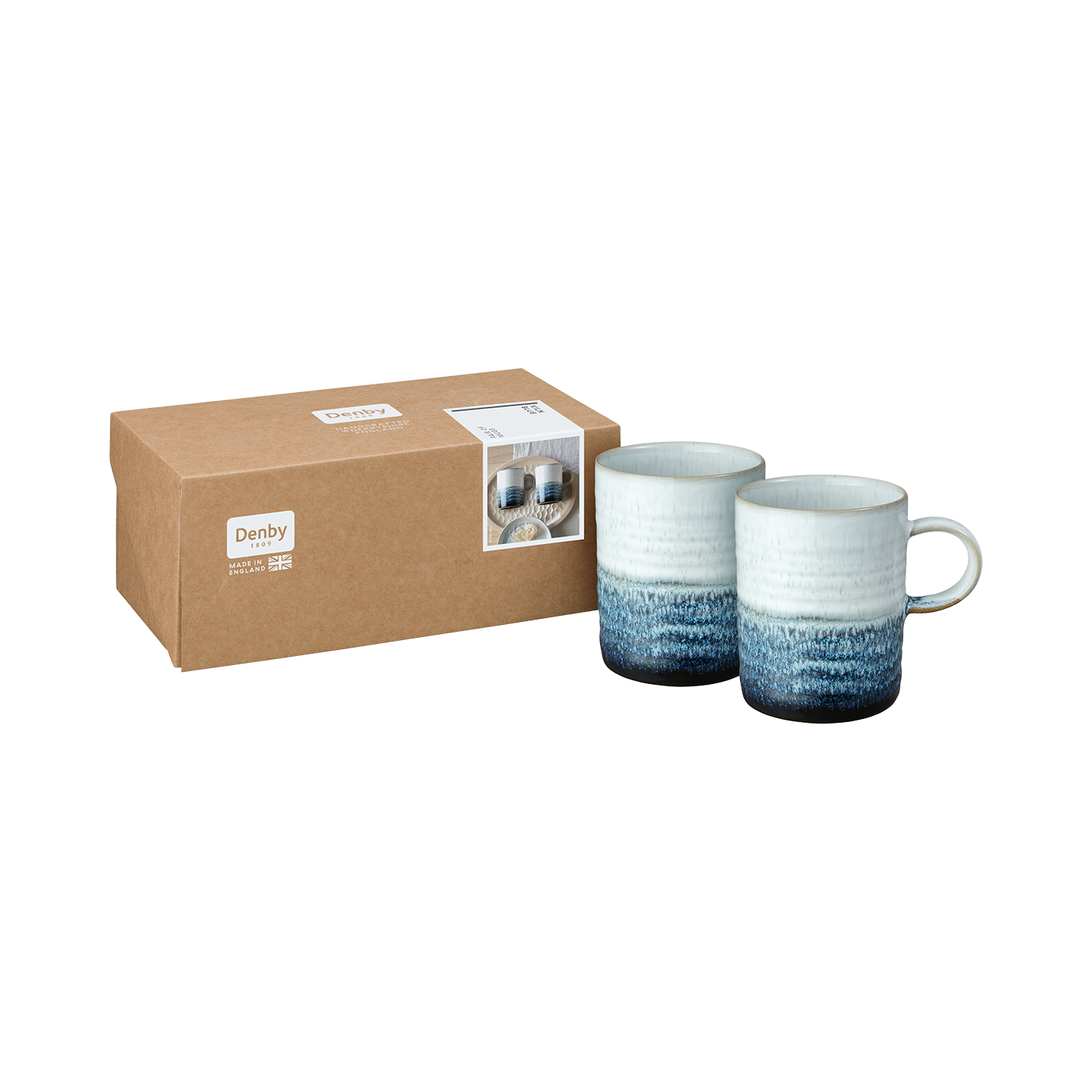 Kiln Blue Mugs - Set Of 2